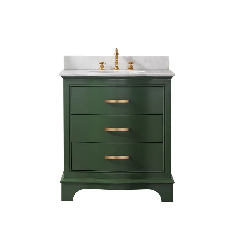 Goleta 30'' Single Bathroom Vanity with Marble Top | Wayfair North America