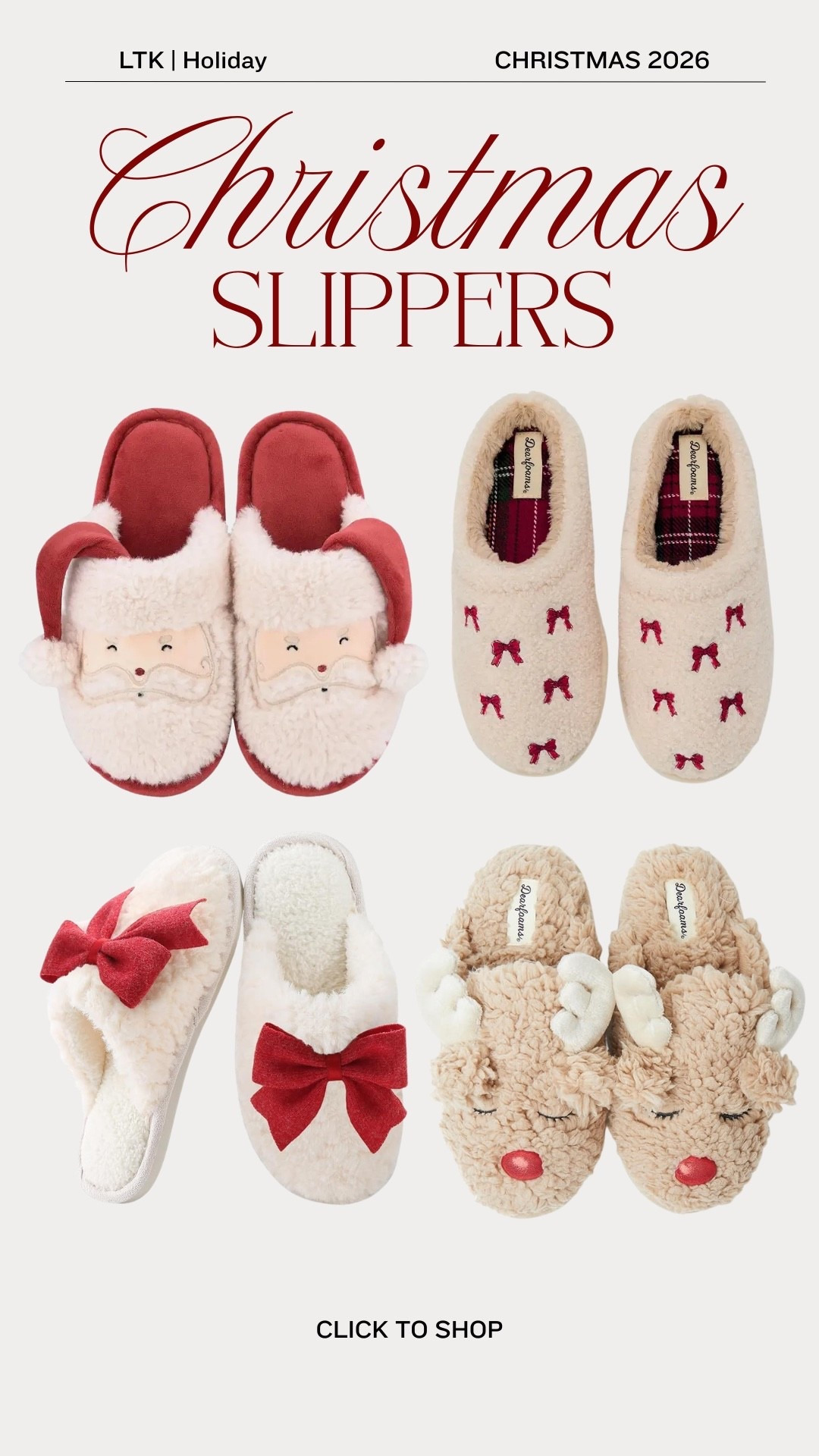 Amazon holiday finds 🎄 women’s cozy Christmas slippers 🎅 #holiday #amazon Christmas #christmas