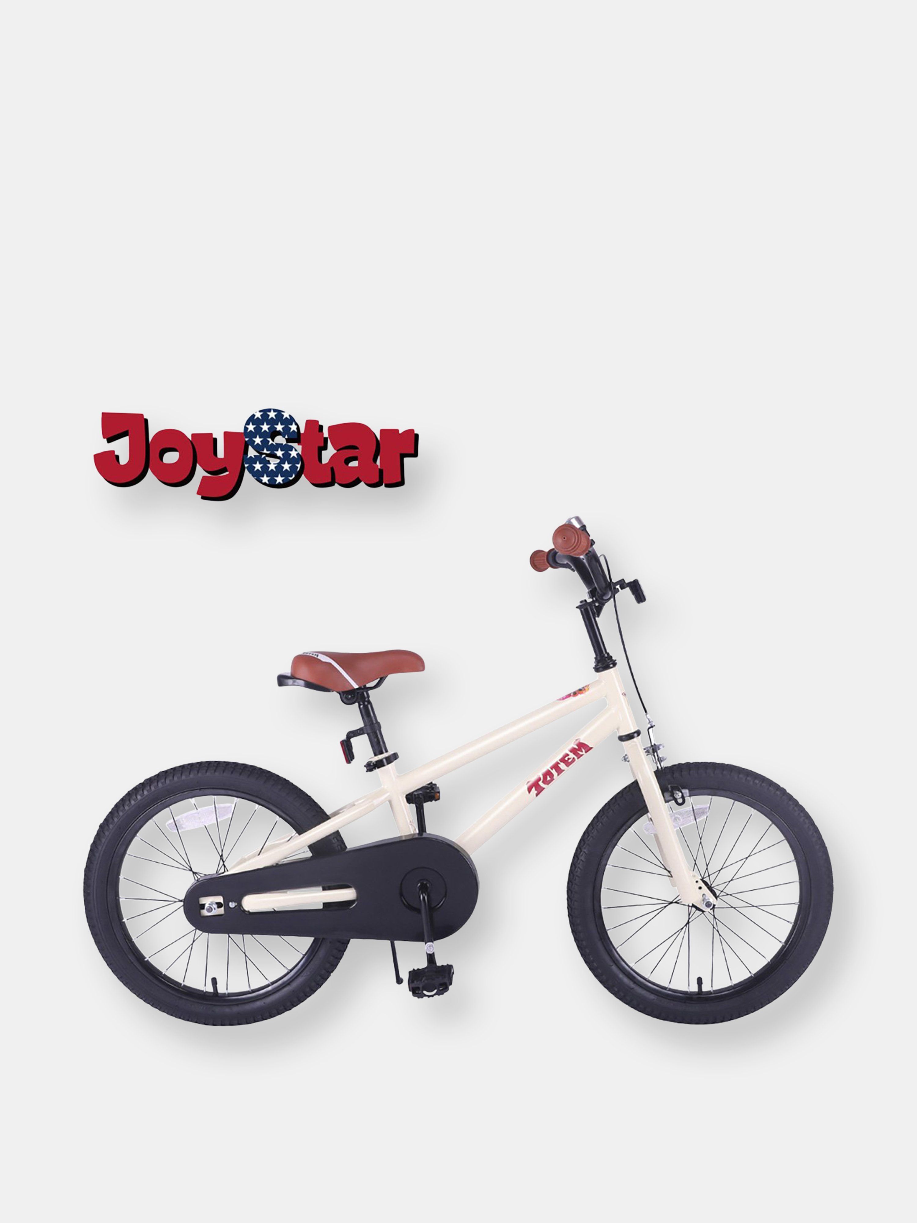 Joystar Totem Kids Bike With Training Wheels 18 Inch Ivory | Verishop