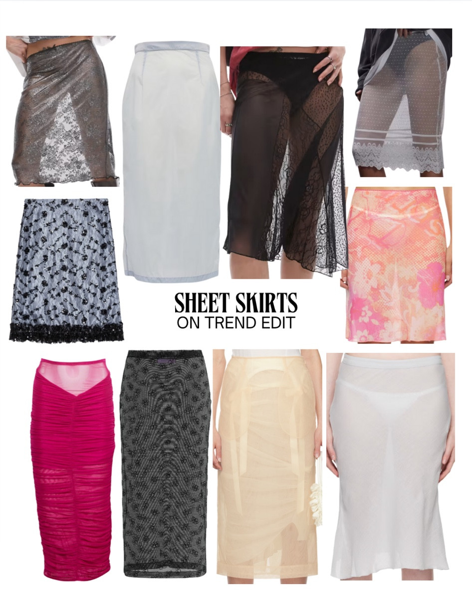 A trend I’m loving: sheer skirts!! Here are some cute ones!! 

#LTKaustralia #LTKstyletip