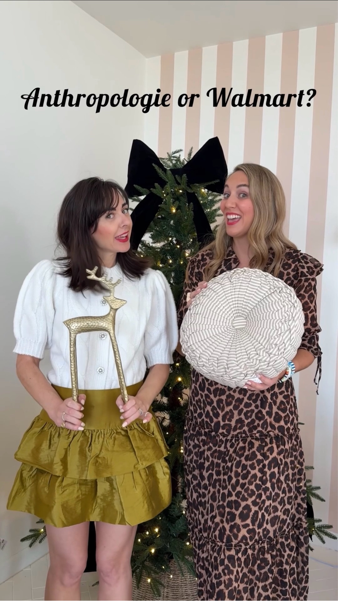 New Holiday Home Styling series Anthropologie or Walmart?

Two sisters. Two Spanish-style homes. One merry little makeover.
Part 1 - Table Scapes
Part 2- Door Decor
Part 3- Sofa Staging

We both sourced the same Anthropologie-inspired Walmart holiday décor to style our homes - and we can't wait to show you how they turned out.

Follow us both and watch, and comment for a chance to win a small selection of our designer inspired finds

Join us Tuesday, November 11 at 10 AM PST on Instagram LIVE. We will announce the winner and show you everything we found for you.