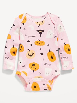 Unisex Long-Sleeve Printed Bodysuit for Baby | Old Navy (US)