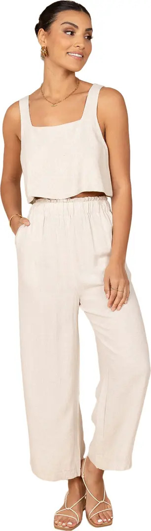 Eleanor Linen Crop Tank | Nordstrom
