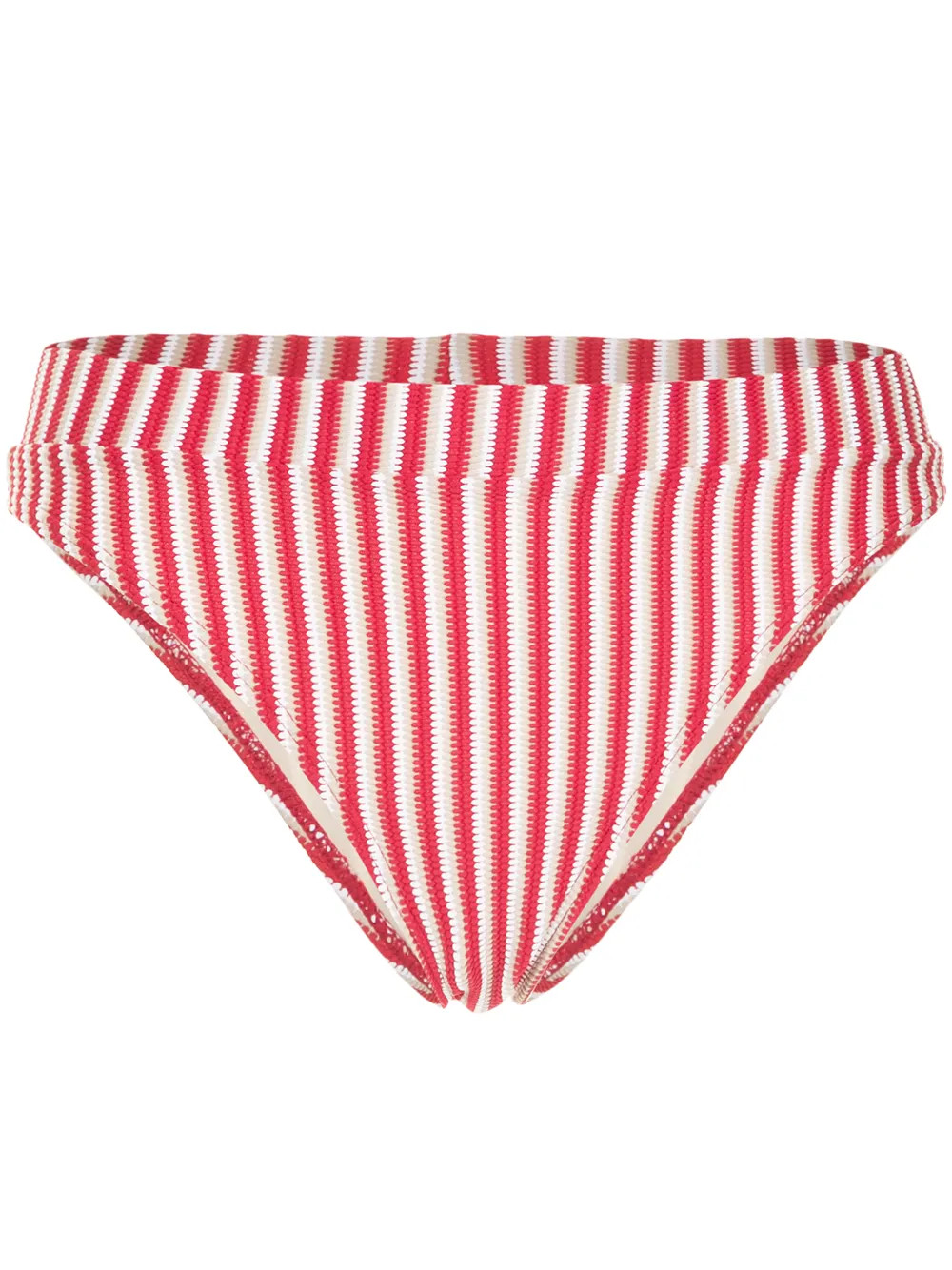 Peony Poolside high-rise bikini bottom - Red | FarFetch Global