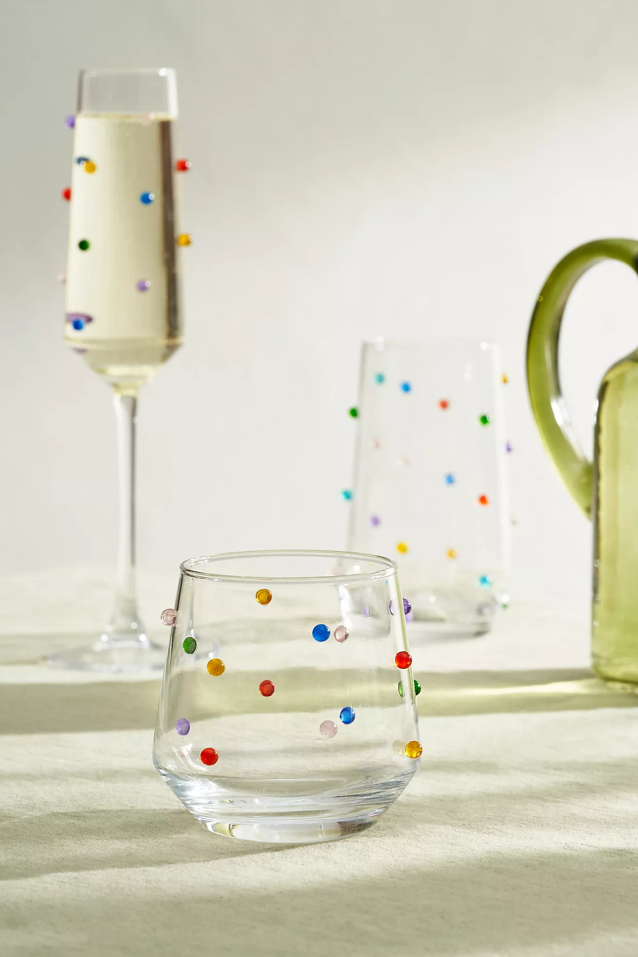 Confetti Double Old Fashioned Glasses, Set of 2 | Terrain
