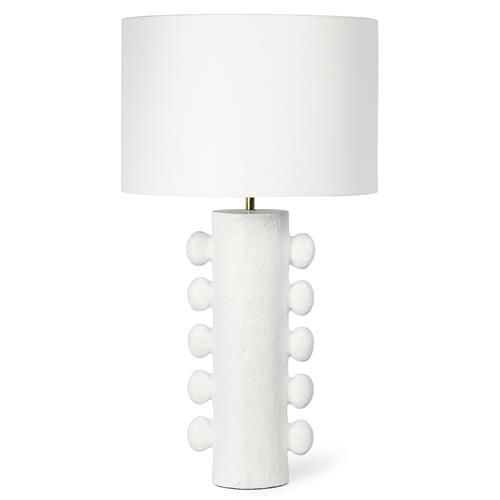 Regina Andrew Modern Classic White Metal Bedside Table Lamp - Large | Kathy Kuo Home