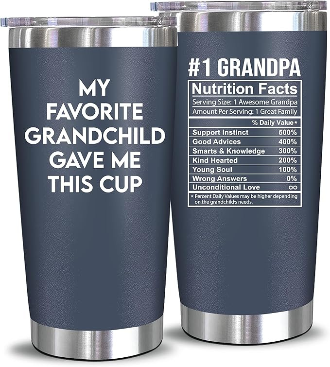NewEleven Gifts For Grandpa - Grandpa Gifts From Granddaughter, Grandson - Birthday Present Ideas... | Amazon (US)