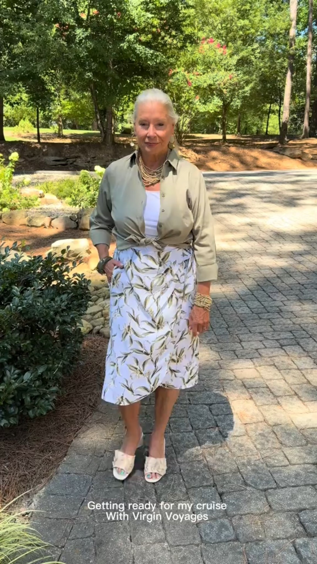Sage for now and then later.

Love this sage green linen wrap skirt with the no iron shirt that can be worn now and then into fall as long as the weather stays warm .

#LTKOver40 #LTKMidsize #LTKSaleAlert