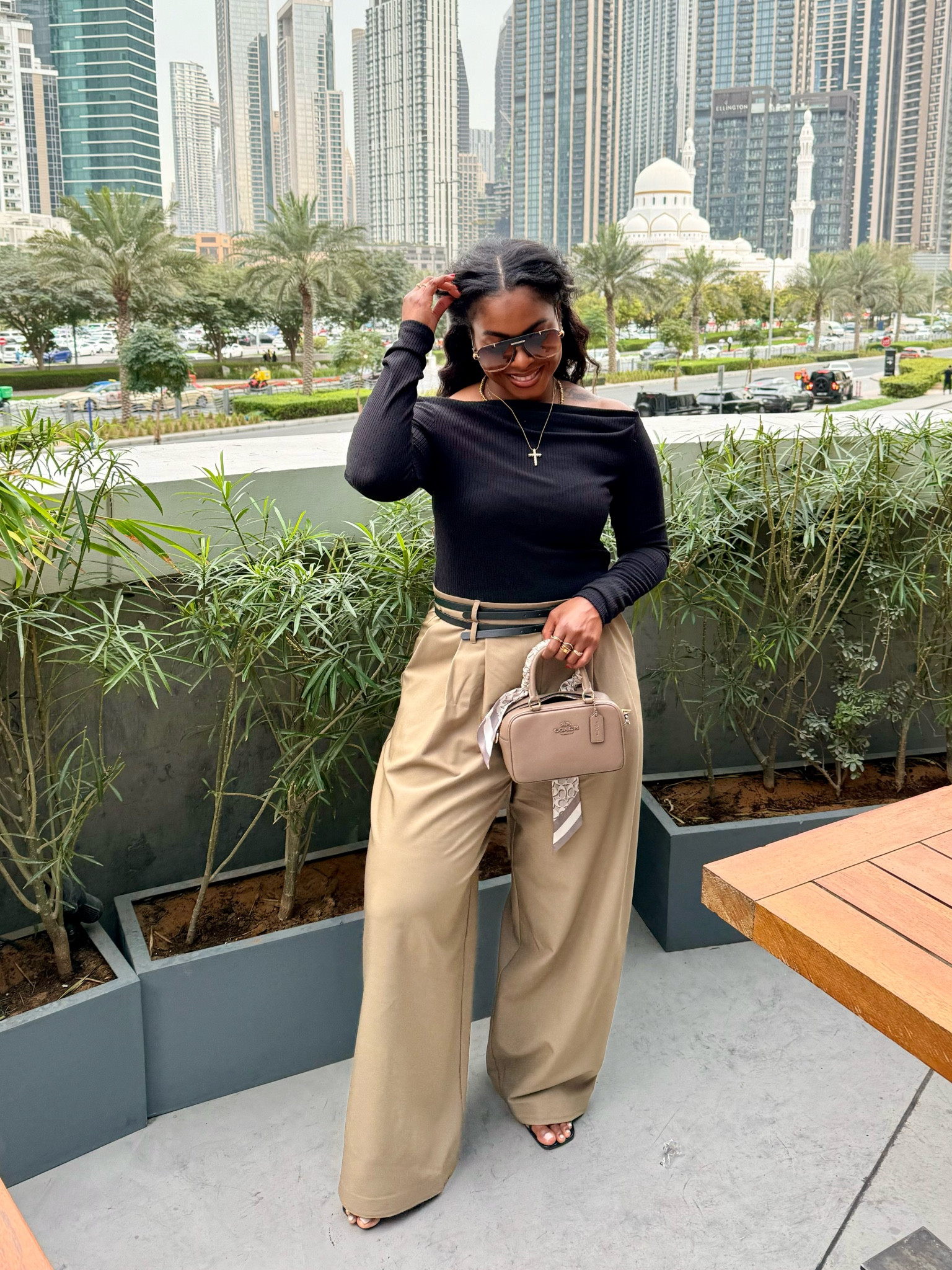 Really love this jumpsuit. I little bit in the waist but the double belts help. Wearing a Large 


#LTKTravel #LTKMidsize