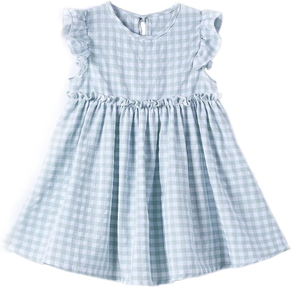 Niyage Toddler Baby Girls Cotton Tunic Dress Swing Casual Sundress Age 1-5 | Amazon (US)