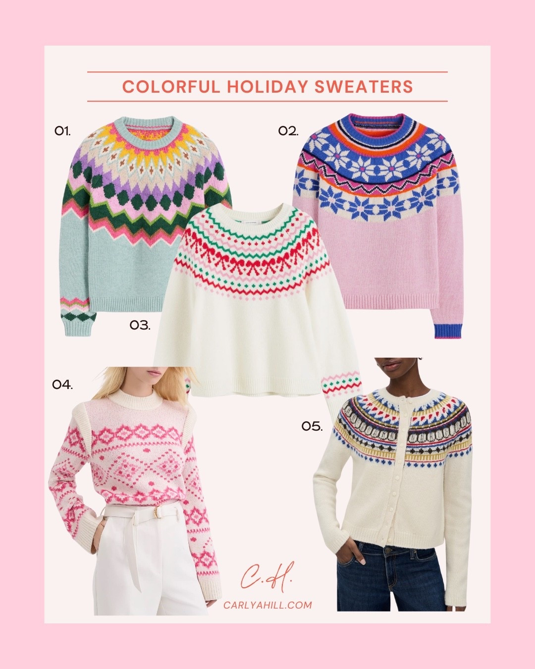 Colorful and festive holiday sweaters! 

#LTKHoliday