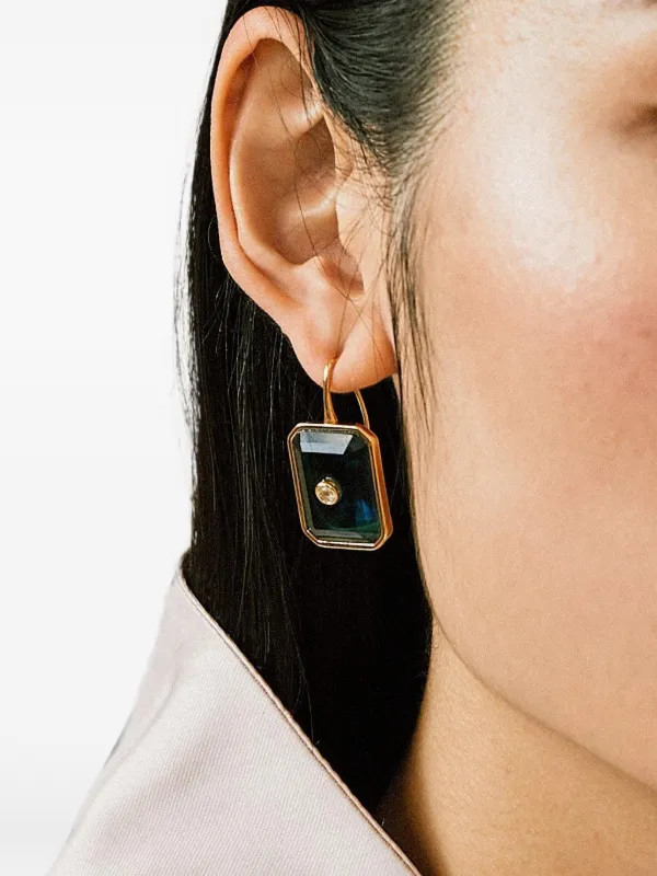 Tile topaz earrings | Farfetch Global