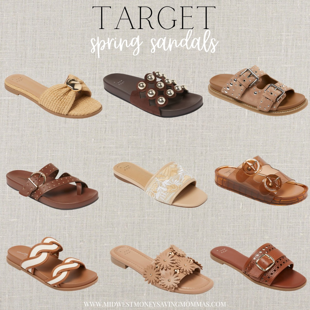 Spring sandals at @Target 

Spring shoes  slides  sandals  footwear  spring outfits 

#LTKgrwm #LTKootd #LTKmomlife