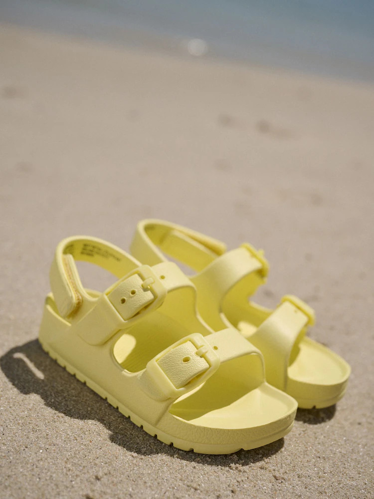 Yellow Double Buckle Ankle Strap EVA Sandals | Next US