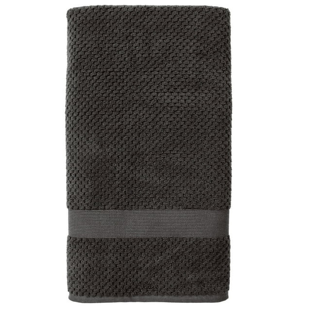 Better Homes & Gardens Signature Soft Popcorn Texture Bath Sheet, Grey Shadow | Walmart (US)