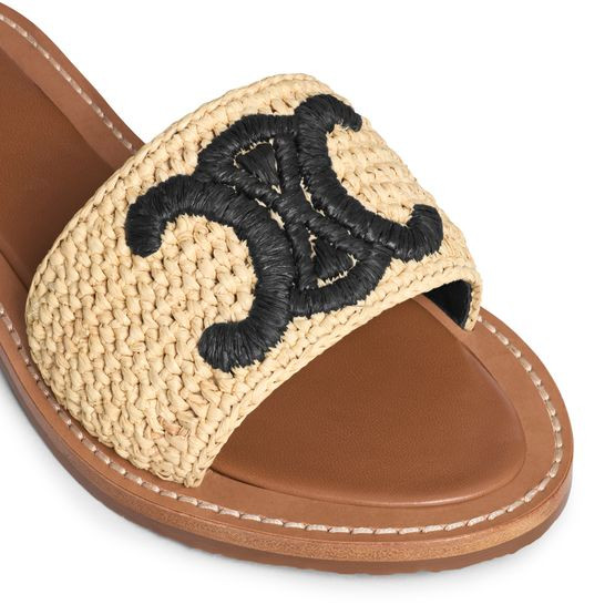 Celine Lympia pantolette aus raffia - CELINE | 24S (APAC/EU)