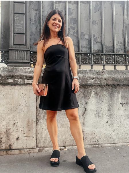 AMAZON- outfit idea 
I loved a good little black dress and this strapless babydoll mini dress is perfect for summer! It can be dressed up or down and perfect for any occasion! I paired it with these slide on platform black wedges.



#LTKStyleTip #LTKFindsUnder50 #LTKSeasonal