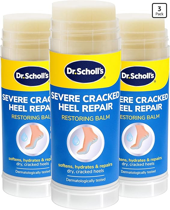 Dr. Scholl's Severe Cracked Heel Repair Restoring Balm 2.5oz, with 25% Urea for Dry, Cracked Feet... | Amazon (US)