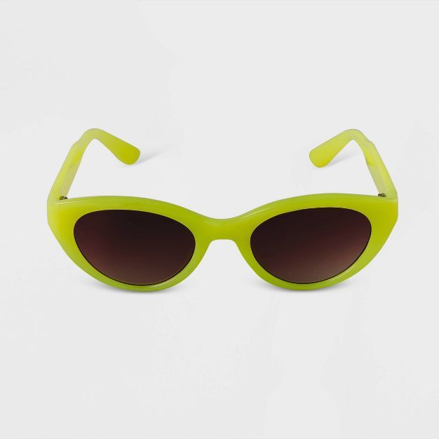 Women's Narrow Plastic Cateye Sunglasses - A New Day™ | Target