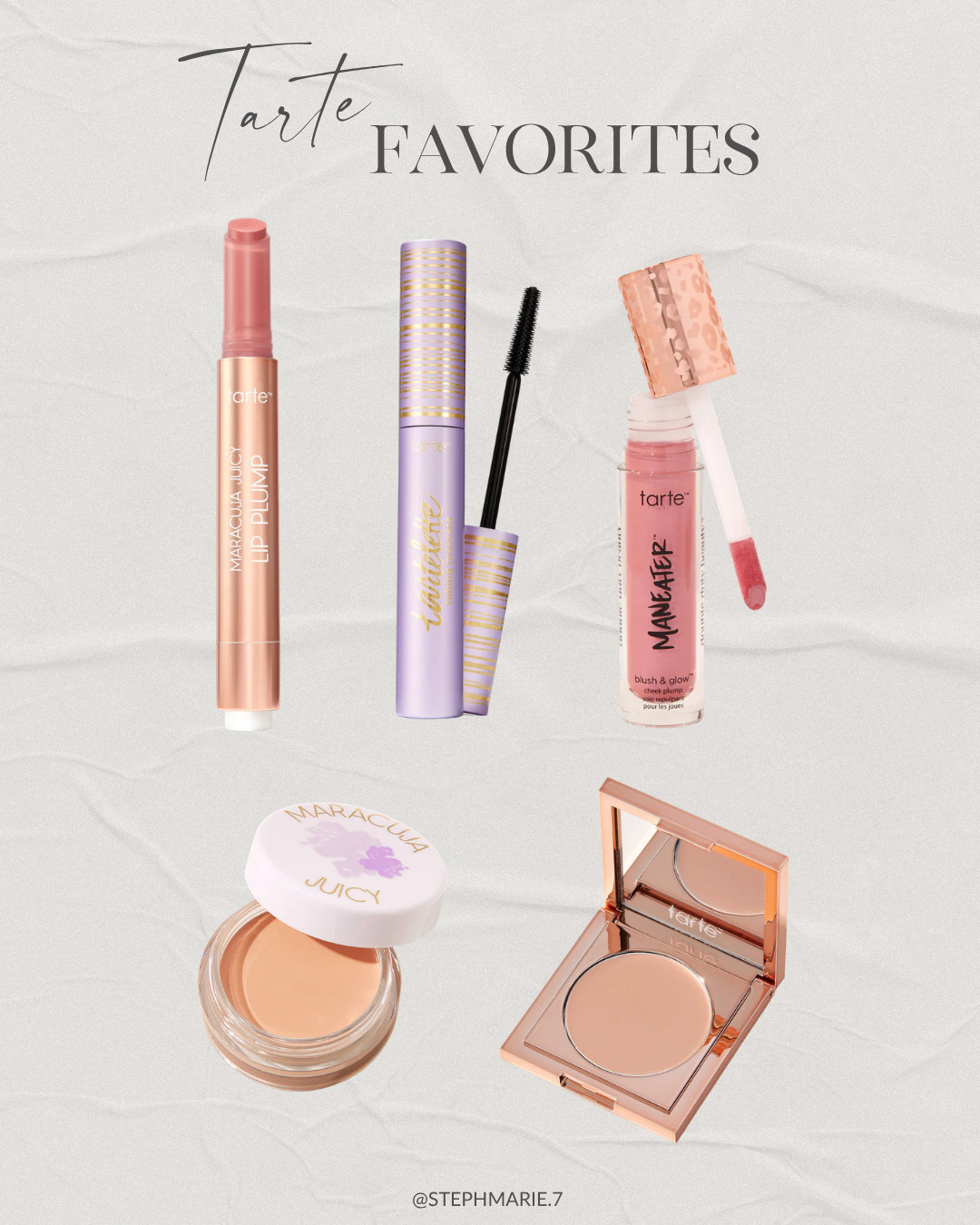 My top favorite Tarte products I'll repurchase again and again! These are the products that hold up, work for mature skin, and deliver results ✨  

 #LTKOver40 #LTKBeauty