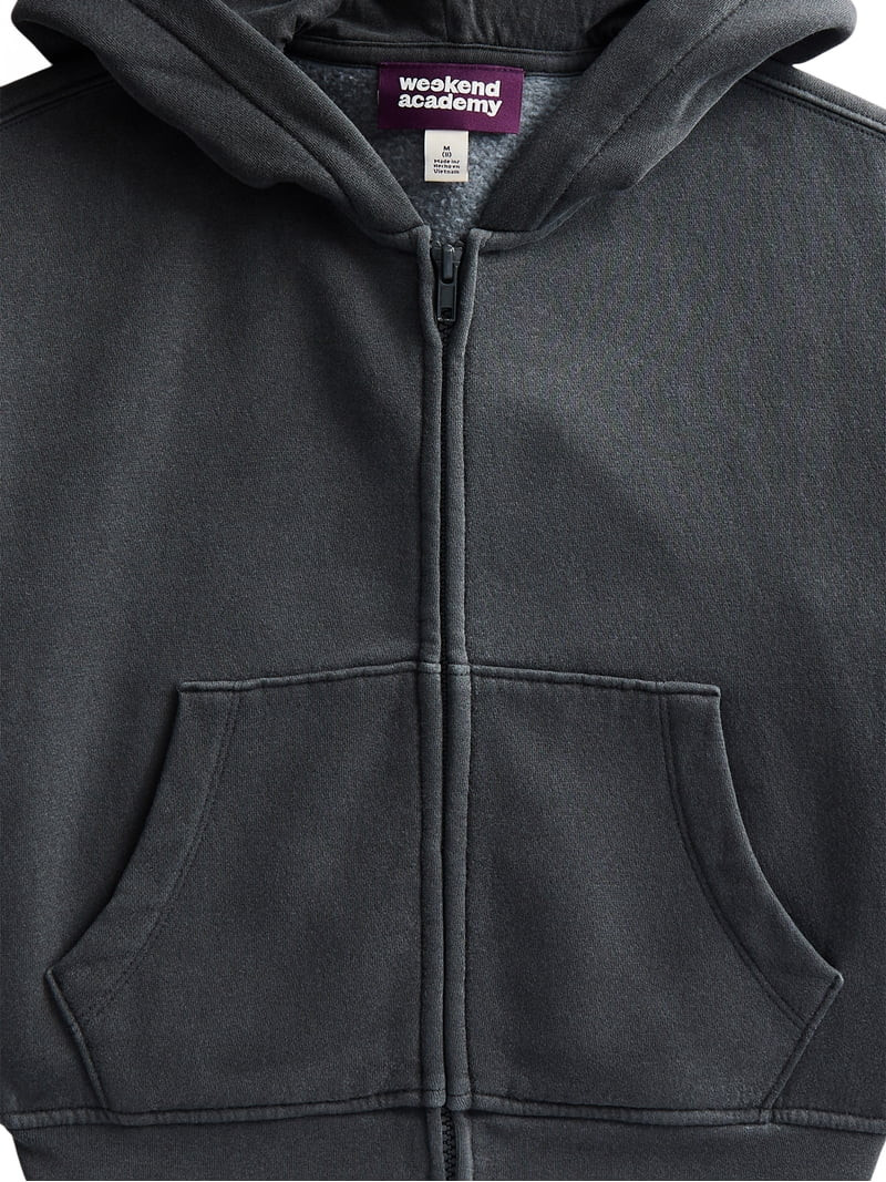 Weekend Academy Boys Fleece Full Zip Hoodie, Sizes 4-18 | Walmart (US)