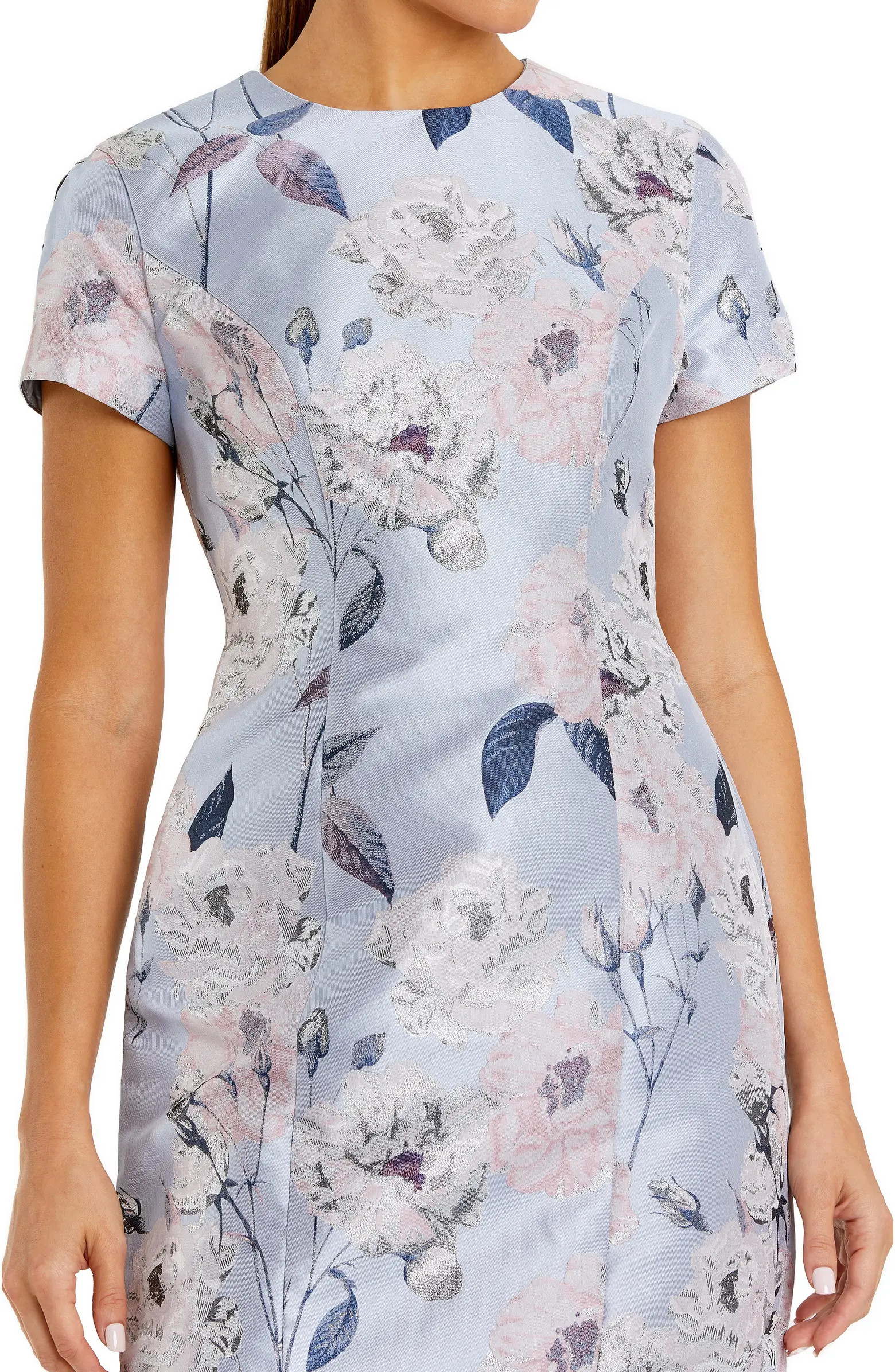 Short Sleeve Fitted Floral Mini Dress | Nordstrom