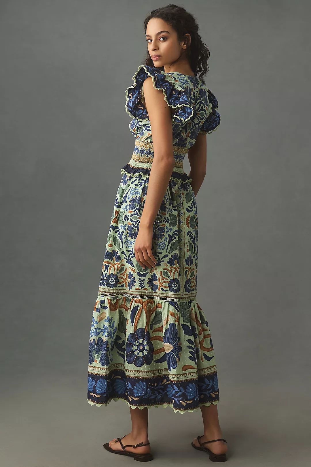 Farm Rio Ocean Tapestry Sleeveless Maxi Dress | Anthropologie (US)