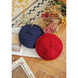 Wool Blend Colored Beret | YesStyle (US)