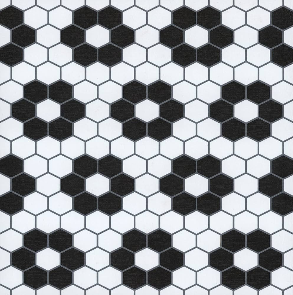 FloorPops FP3931 Biscotto Peel & Stick Floor Tiles, Black | Amazon (US)