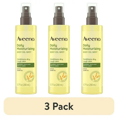 (3 pack) Aveeno Daily Moisturizing Body Oil Mist with Oat Oil, 6.7 fl. oz | Walmart (US)
