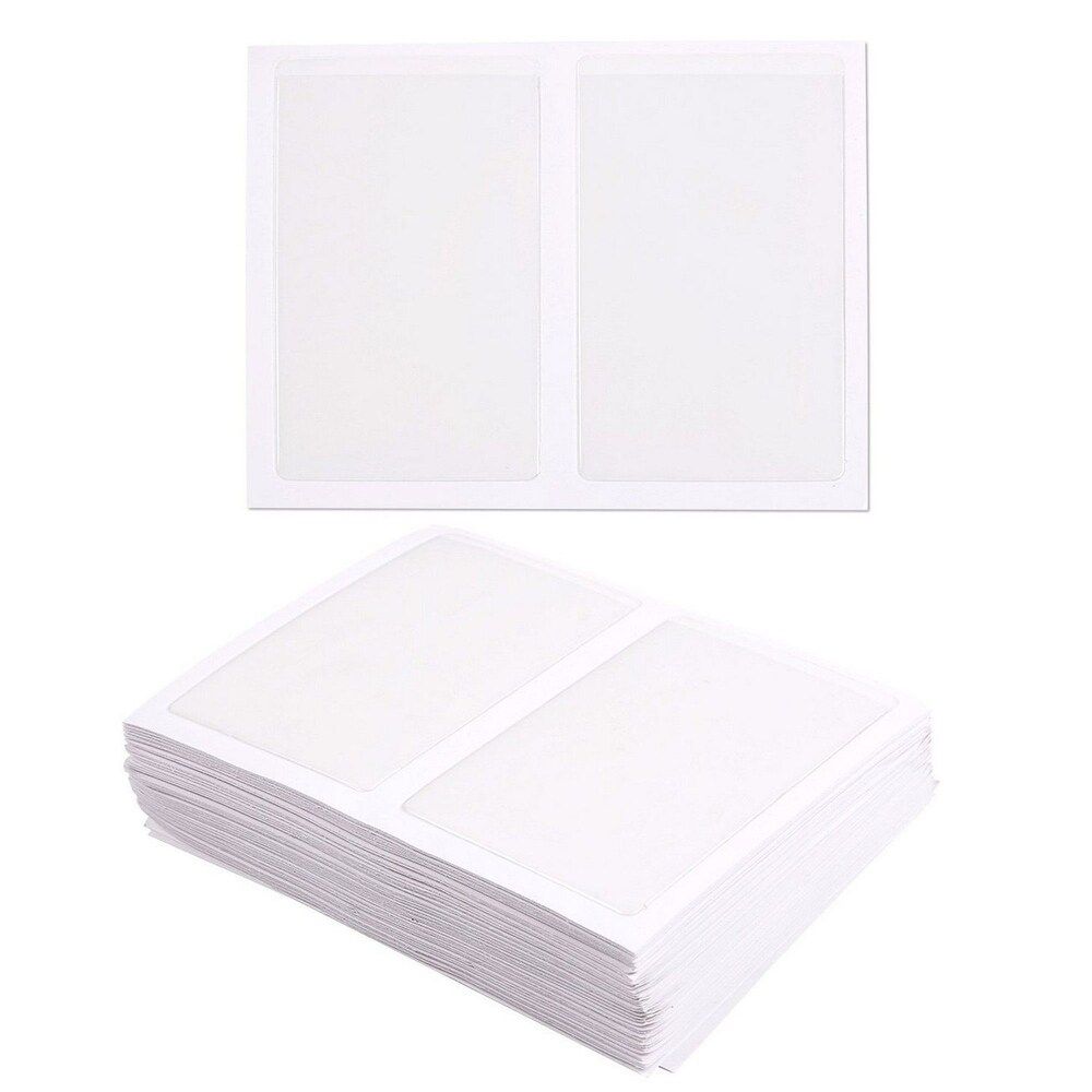 100-Pack Self-Adhesive Business Card Holders - Side Open, Clear | Bed Bath & Beyond