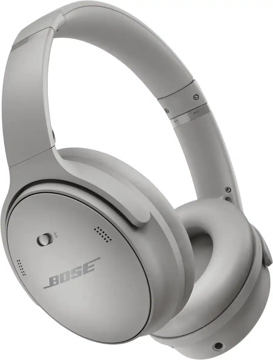 Bose - QuietComfort Wireless Noise Cancelling Over-the-Ear Bluetooth Headphones - Moonlight Gray | Best Buy U.S.