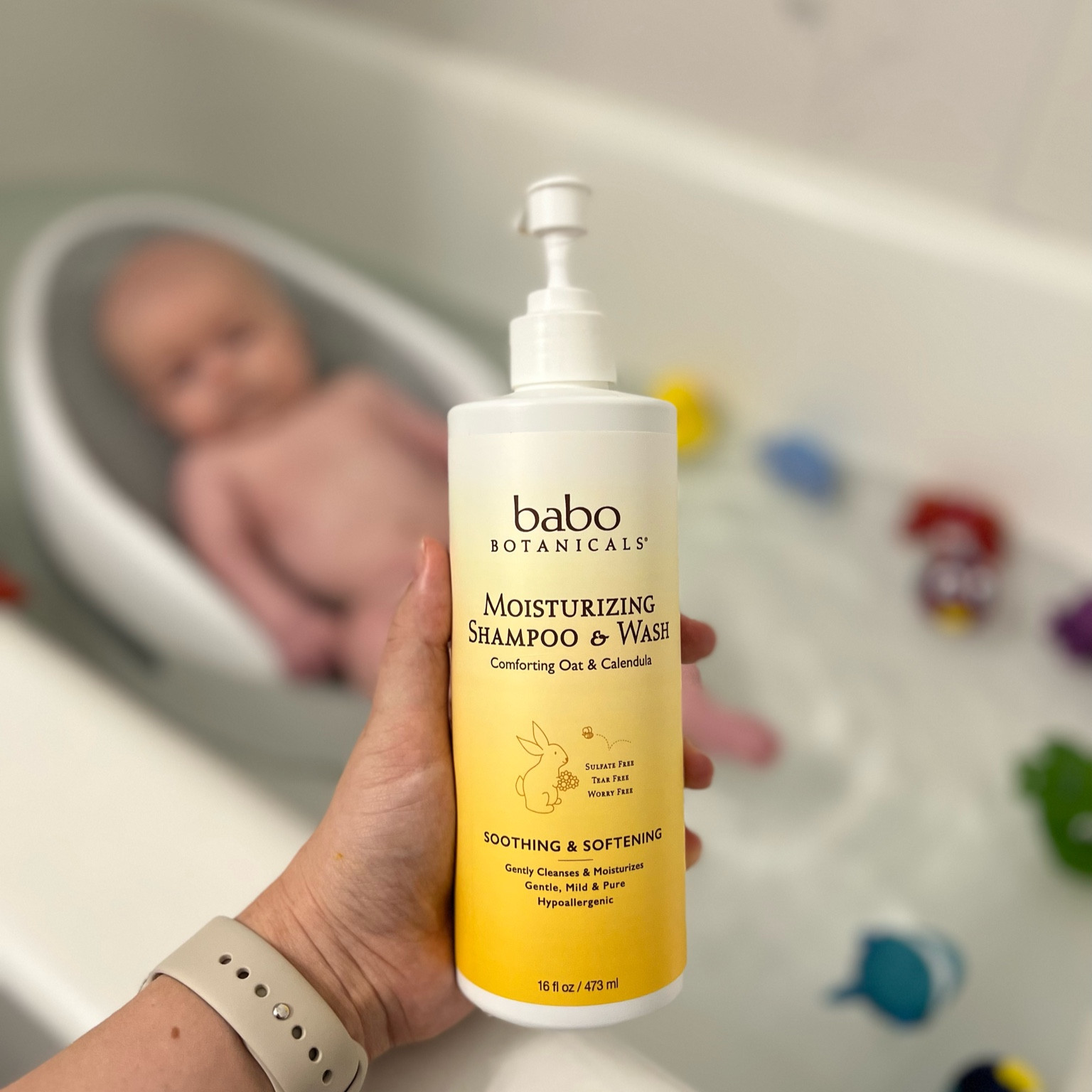 Organic Baby Soap | shampoo | thrive | Babo botanicals | bath time | clean baby