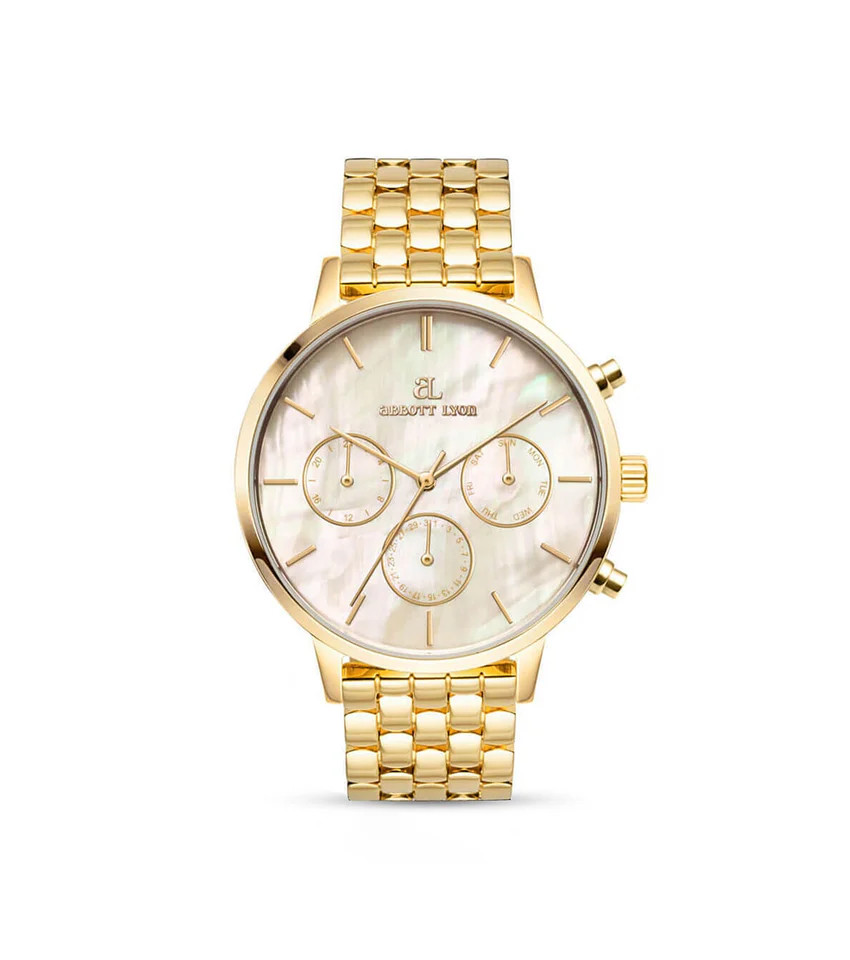 Gold Pearl Link Nueva 40 Watch | Abbott Lyon