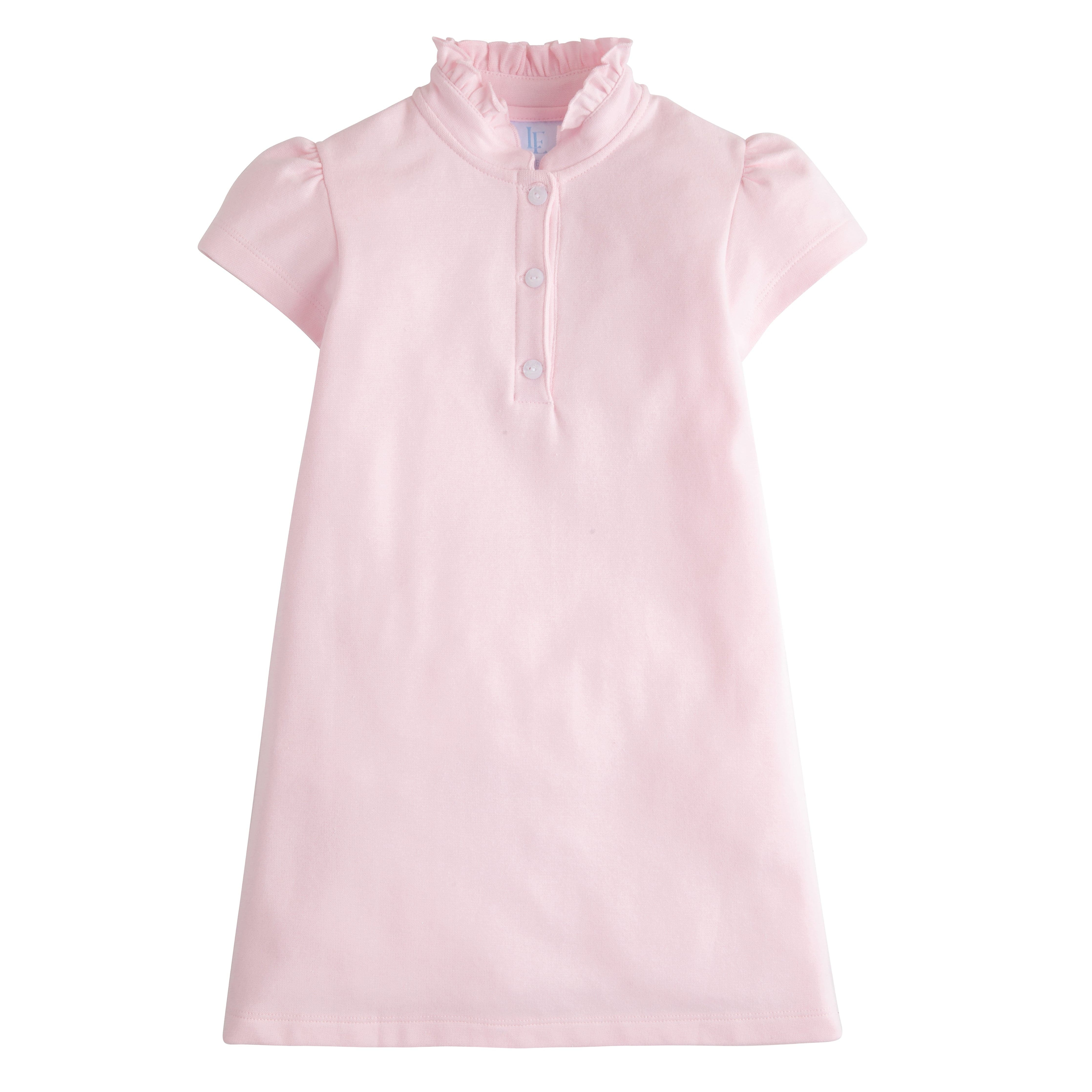 Little Girls Light Pink Polo Dress - Chic Clothes | Little English