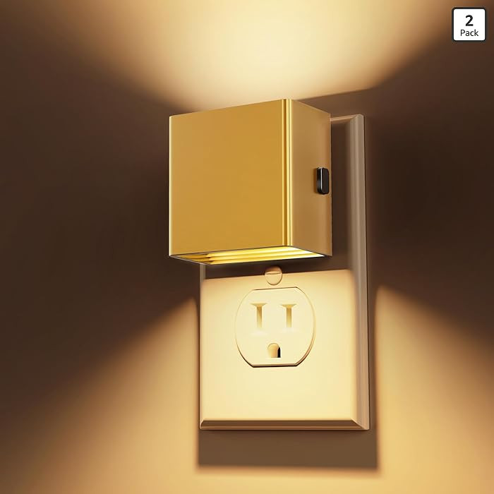 L LOHAS LED Night Light,Night Lights Plug into Wall,[2-Pack] Dimmable Night Light with Light Sens... | Amazon (US)