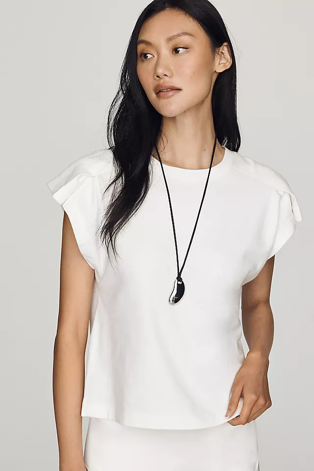 100% Cotton Structured Tee | Anthropologie (US)