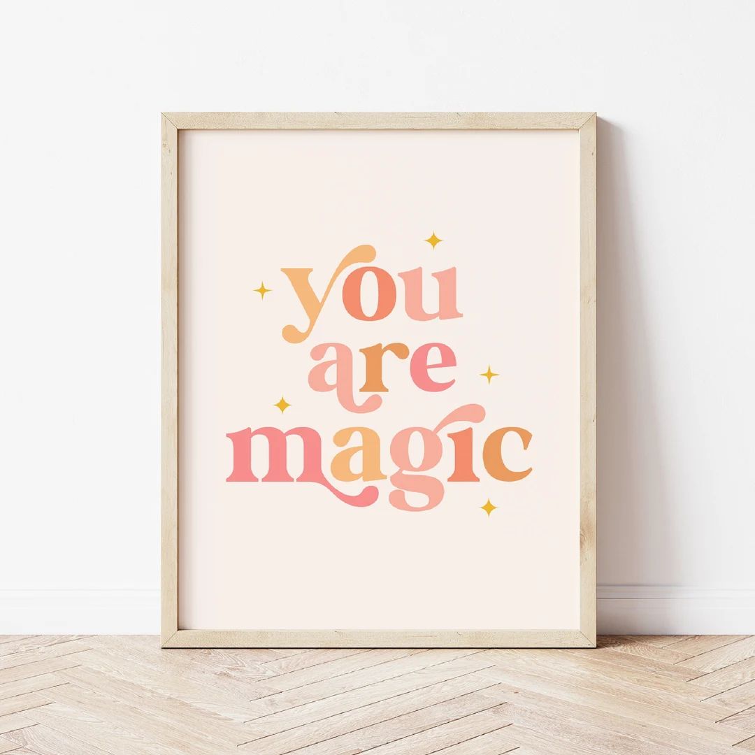 You Are Magic Print Boho Nursery Printable Kids Prints - Etsy | Etsy (US)