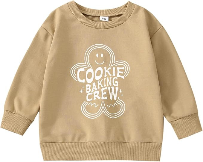 Toddler Baby Boys Girls Christmas Clothes Funny Letter Print Sweatshirt Winter Baby Christmas Out... | Amazon (US)