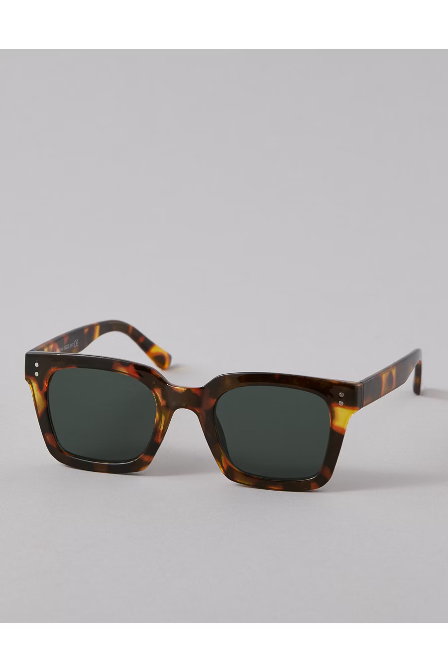 AEO Square Thick Frame Sunglasses Men's Torte One Size | American Eagle Outfitters (US & CA)