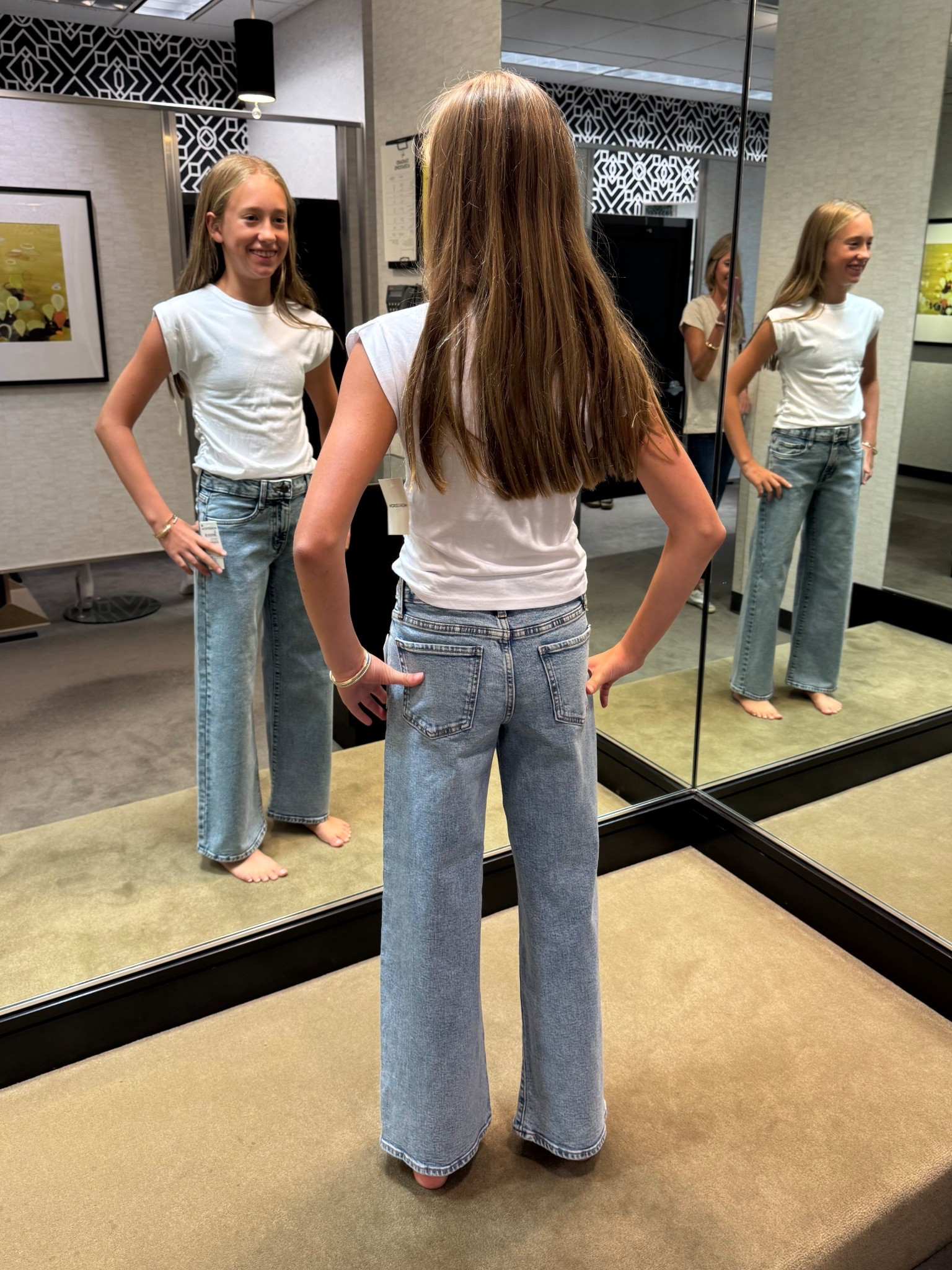 These Treasure & Bond Kids' Stretch Denim Wide Leg Jeans are my daughter's favorite Nordstrom Anniversary Sale purchase. I believe hers are a lighter wash than what is available online. I'm tempted to purchase the other two colors! 💕
🔗 @ www.lookalamode.com, Facebook or in the LTK app

#LTKKids #LTKSaleAlert #LTKFindsUnder50