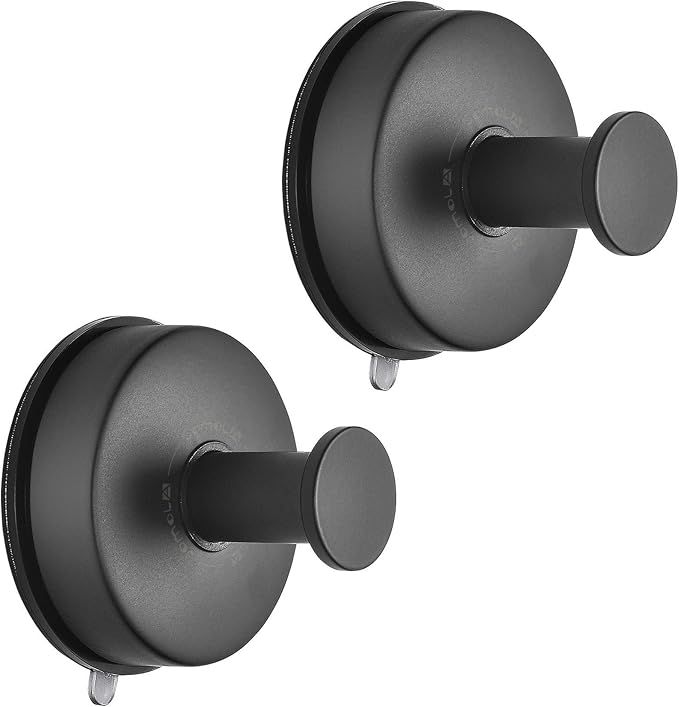 JOMOLA 2PCS Stainless Steel Suction Cup Hook Bathroom Towel Holder Utility Shower Hooks Hanger fo... | Amazon (US)