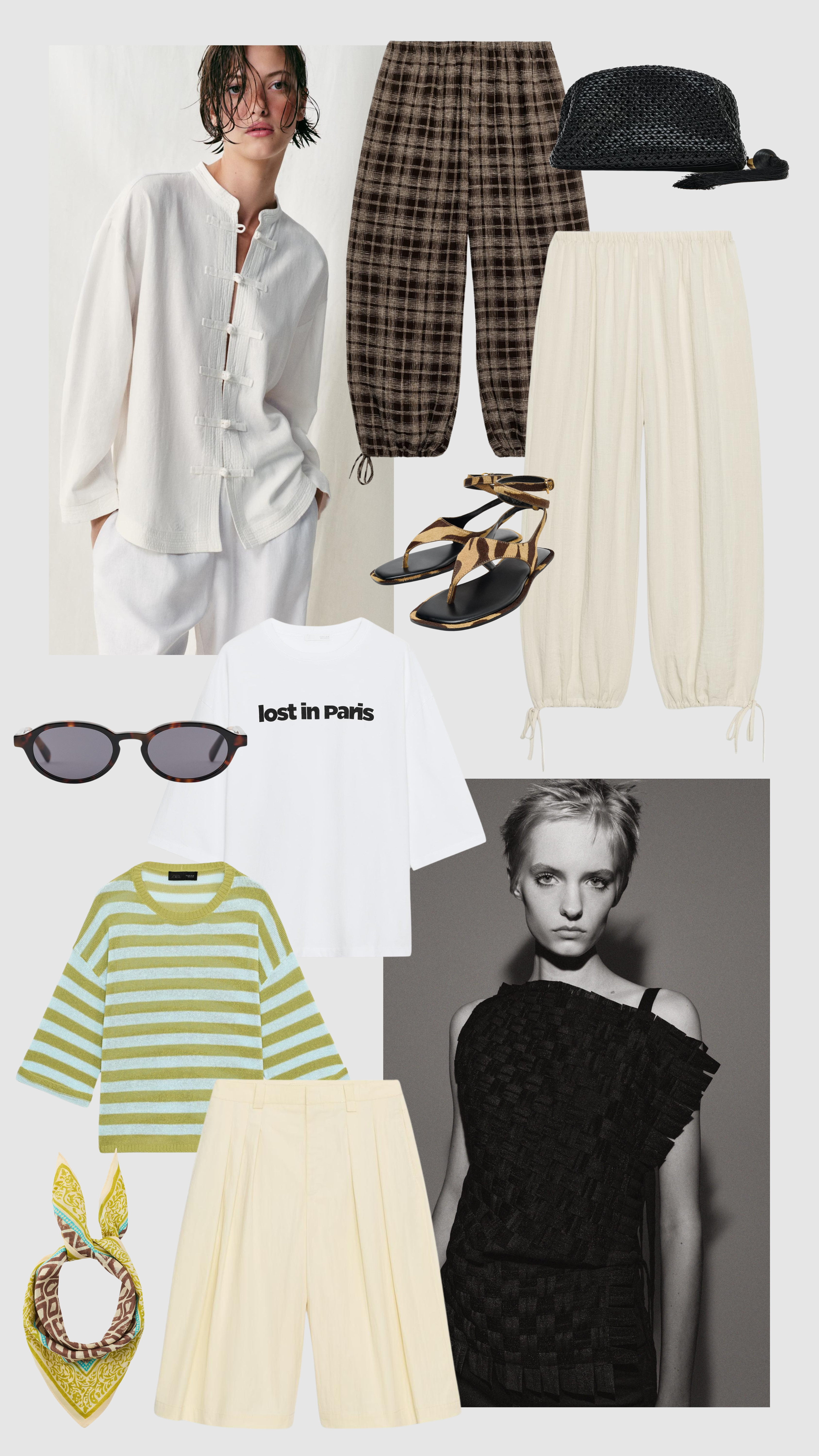 Zara new in favourites this week

frog fastening jacket, sarouel trousers, balloon trousers, check trousers, barrel leg trousers, bermuda shorts, stripe t shirt, knitted t shirt, knit top, graphic tee, holiday outfit, summer outfits, summer office outfits 

 #LTKuk #LTKsummer #LTKworkwear