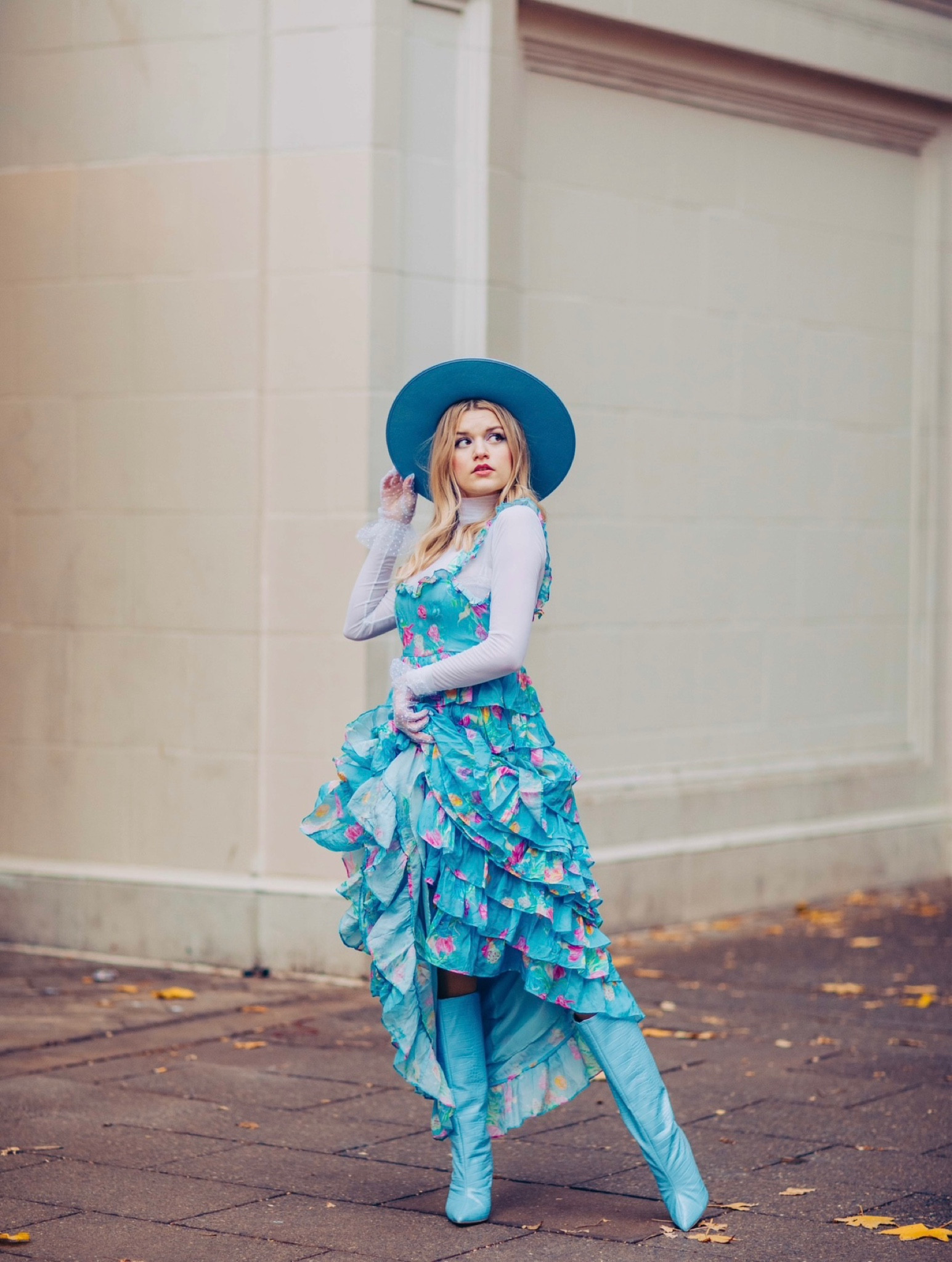 Blue photoshoot outfit 🦋