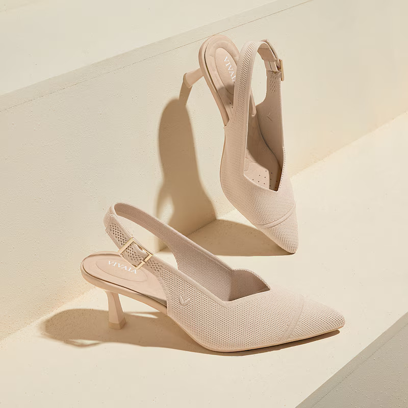 Pointed-Toe Slingback Sandals (Addison) | VIVAIA