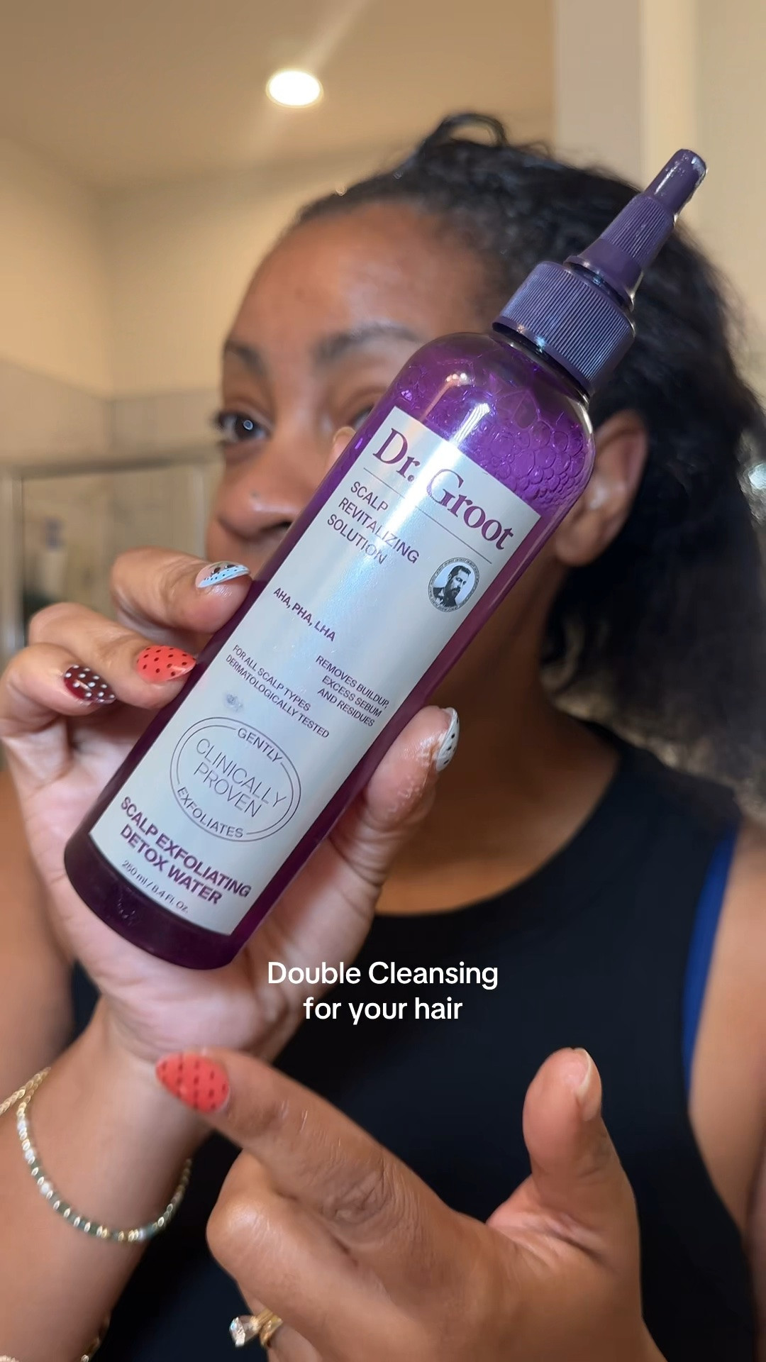My first step on washday is doing a pre shampoo cleanse with the Dr Groot detox water

#LTKBeauty