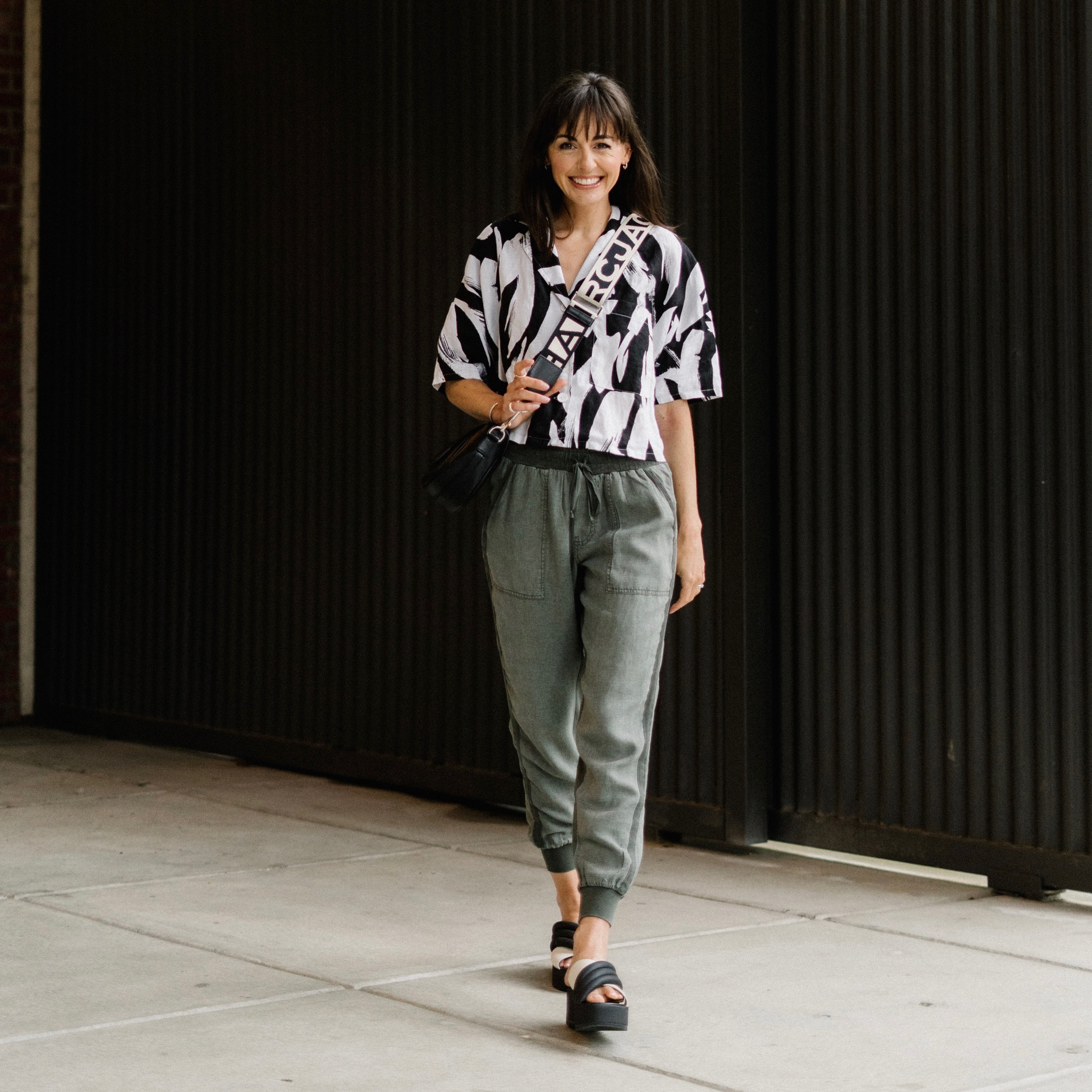 I highly recommend wearing the same thing twice. For example, these green joggers wearing an extra small in all of these pieces. 

New simple summer custom capsule wardrobe coming soon to closetchoreography.com