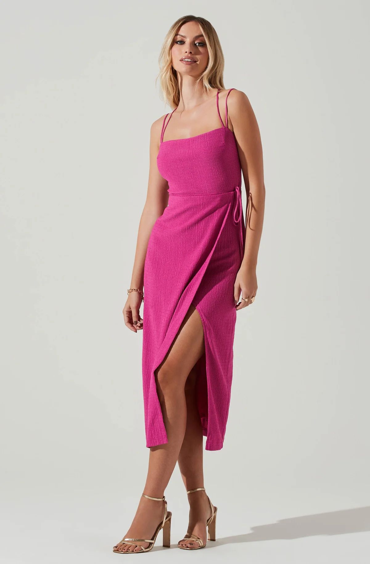 Brinda Wrap Midi Dress | ASTR The Label (US)