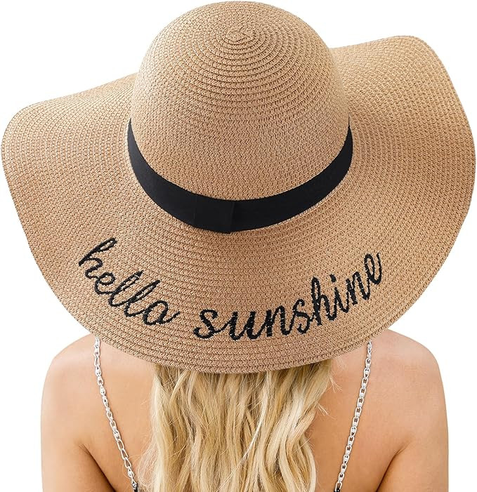 Beach Sun Hats for Women, Straw Hat for Women, Womens Sun Hat UPF 50+ UV Protection, Summer Hats ... | Amazon (US)