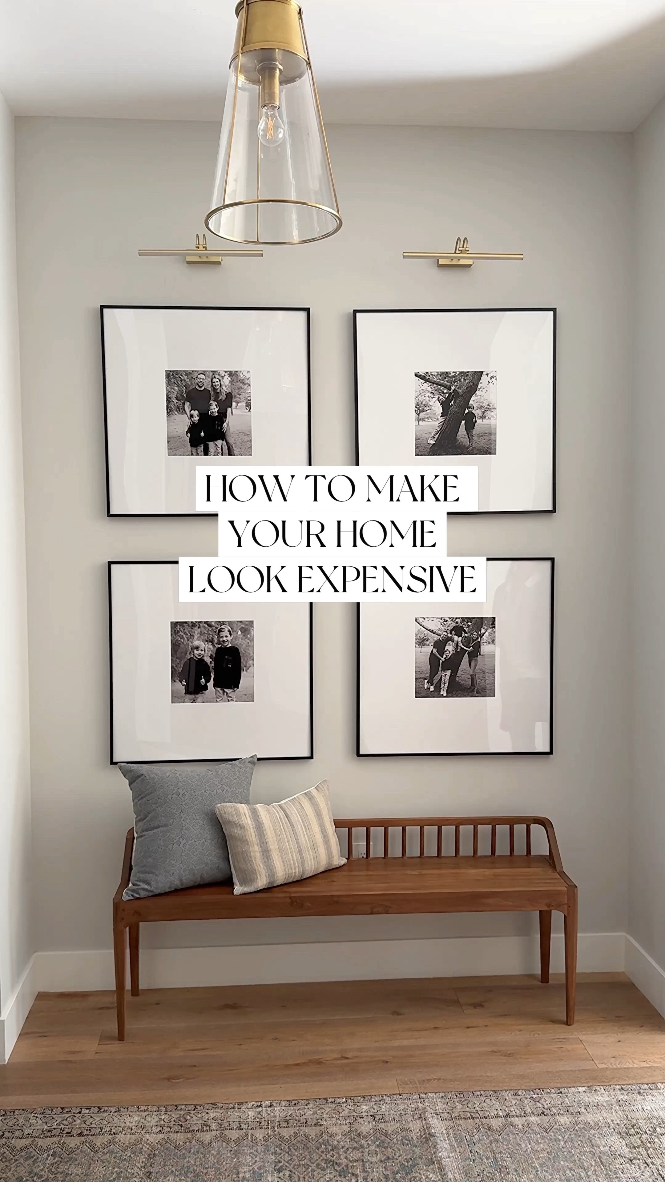 Elevate any space with this battery operated sconce. I got the gold in the 16 inch. Also these frames are customizable to any size and are currently on sale through February 14.  I used 12x12 photo on 29=8x28 frame. Amazon neutral, pillows, blue pillow, gray, pillow, striped pillow, floral, pillow, black frames, vintage rug spindle wood bench 2modern 2 modern loloi
#LTKMostLoved